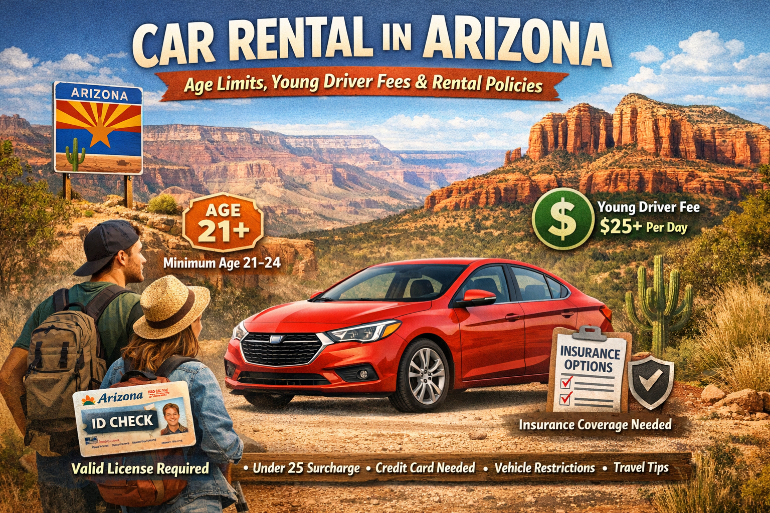 Car Rental Age Requirements in Arizona: Everything You Need to Know (2026 Guide)